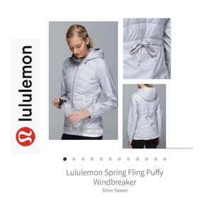 Lululemon Spring Fling Puffy Windbreaker Jacket. Sz 10